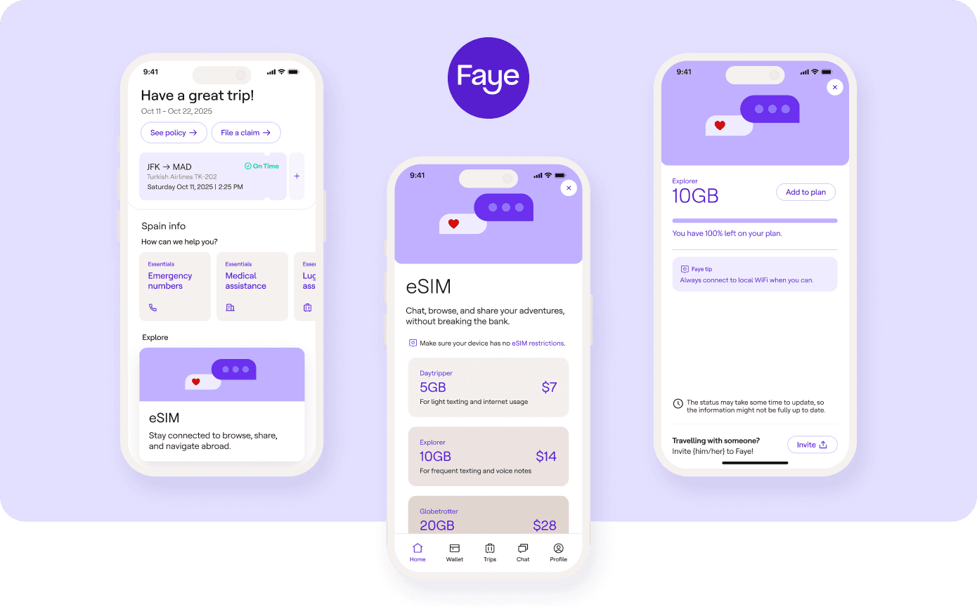 Faye Becomes First US Travel Platform To Integrate eSIM Solution In-app